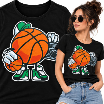 KOSZULKA DAMSKA ANIMOWANA STREET BASCETBALL